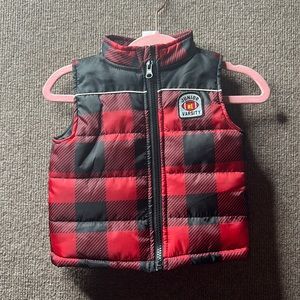 Health Tex Baby Plaid Puffer Vest